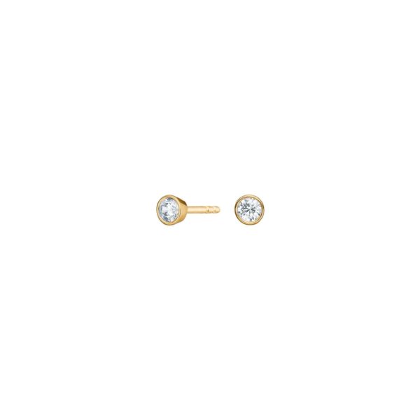 8ct. guldörhängen med Zirkonia