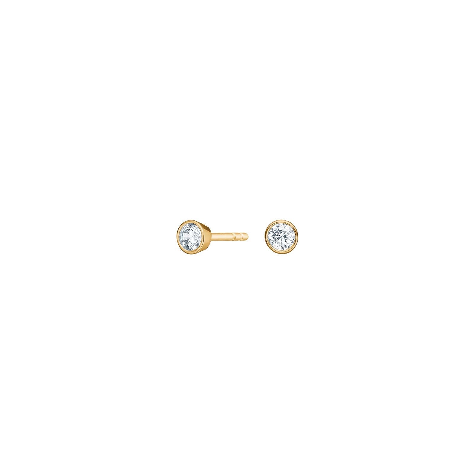 30420960300_10 8ct. guldörhängen med Zirkonia - Bild 1