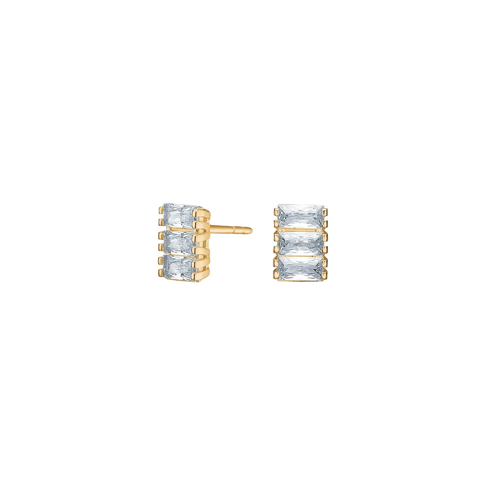 30428710300_10 Örhängen i 8K guld med Zirkonia - Bild 1