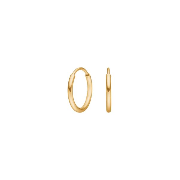 8ct. guld hoops 12mm