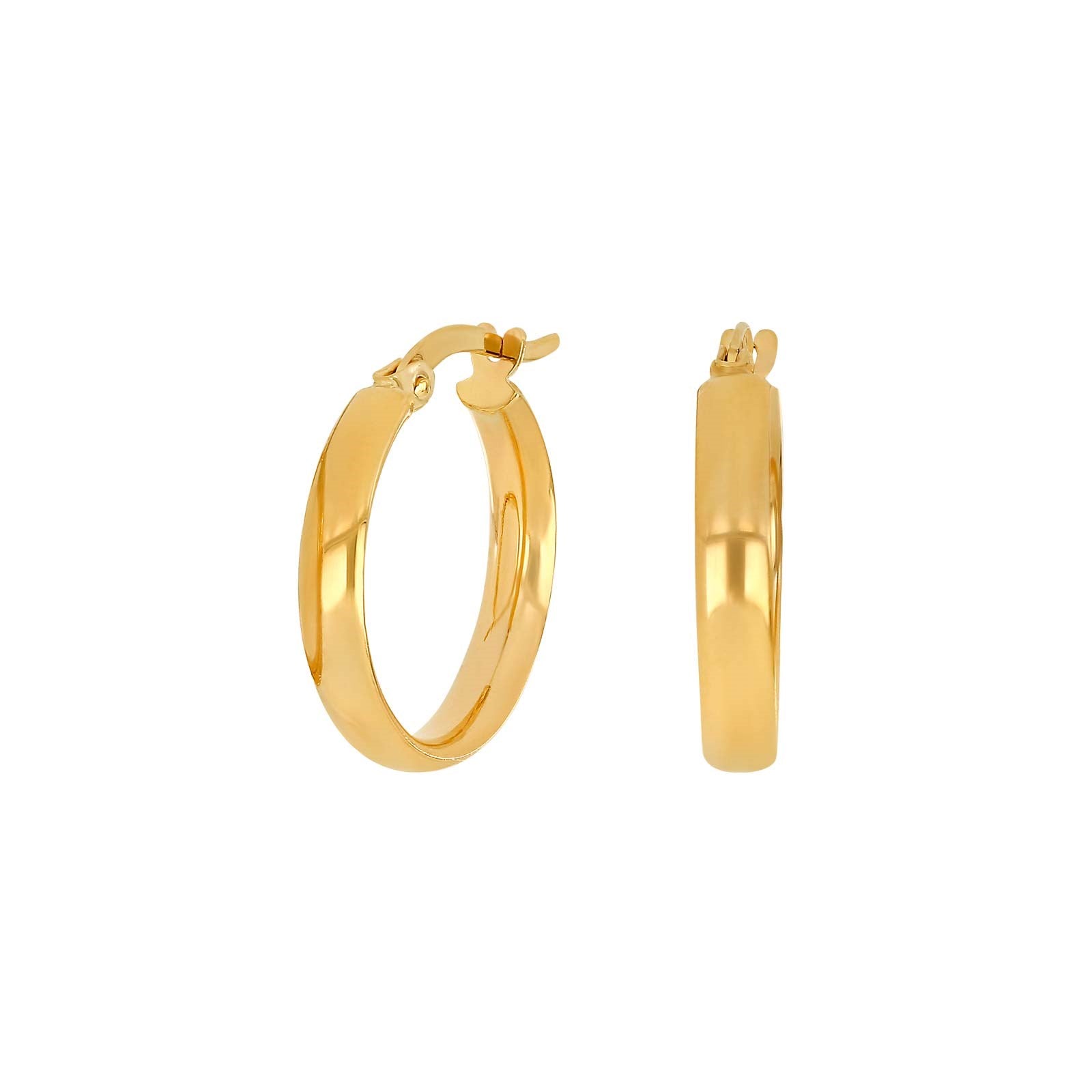 30821580300_10 8 karats guld creoler 18 mm - Bild 1