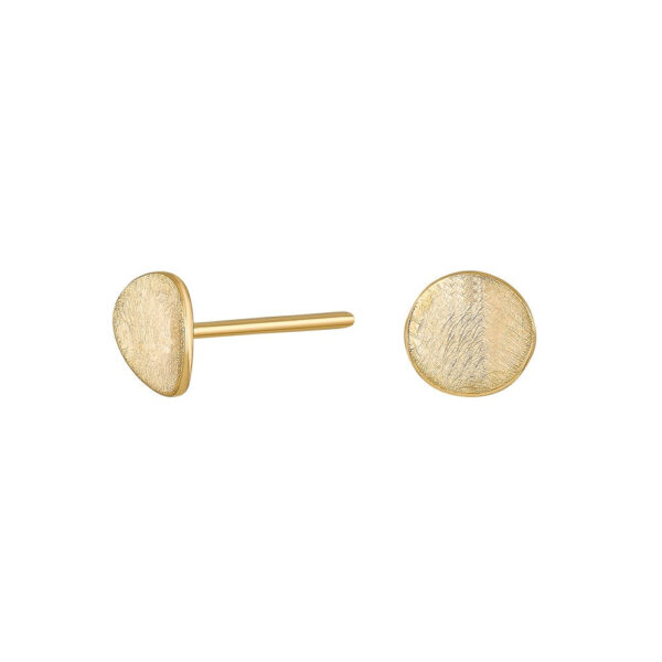 8 karat guldpläterade örhängen 6 mm
