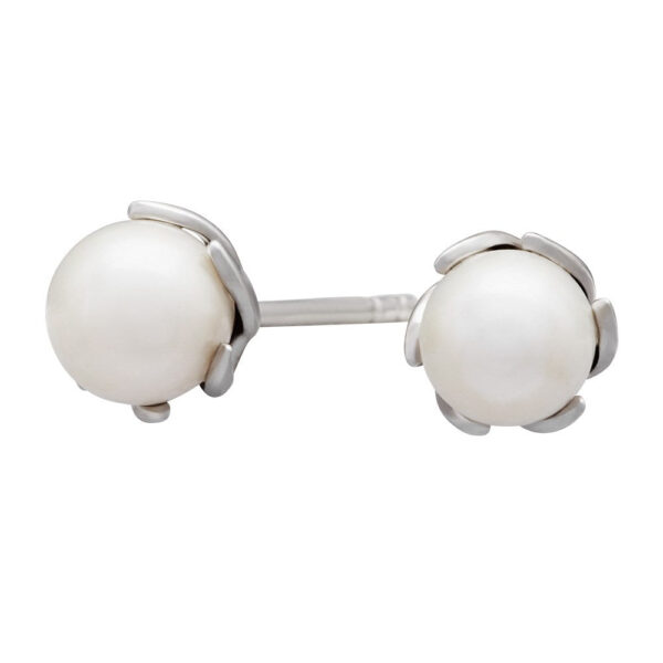 Rod. silver örhängen SWING w/FWP 6mm