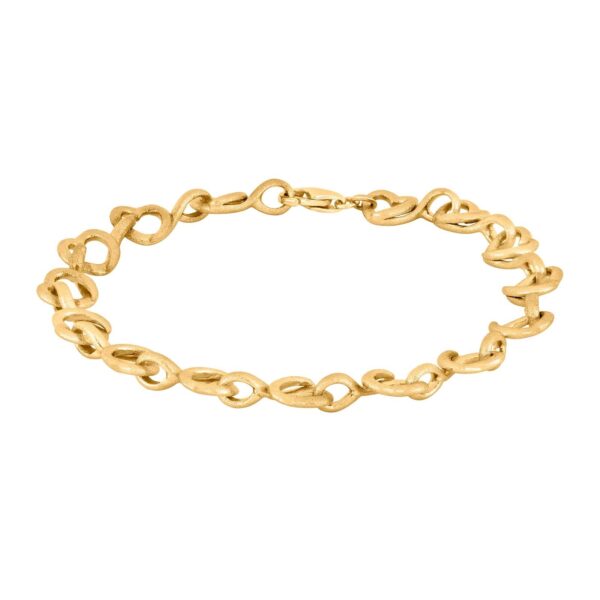 Guldpläterat silverarmband