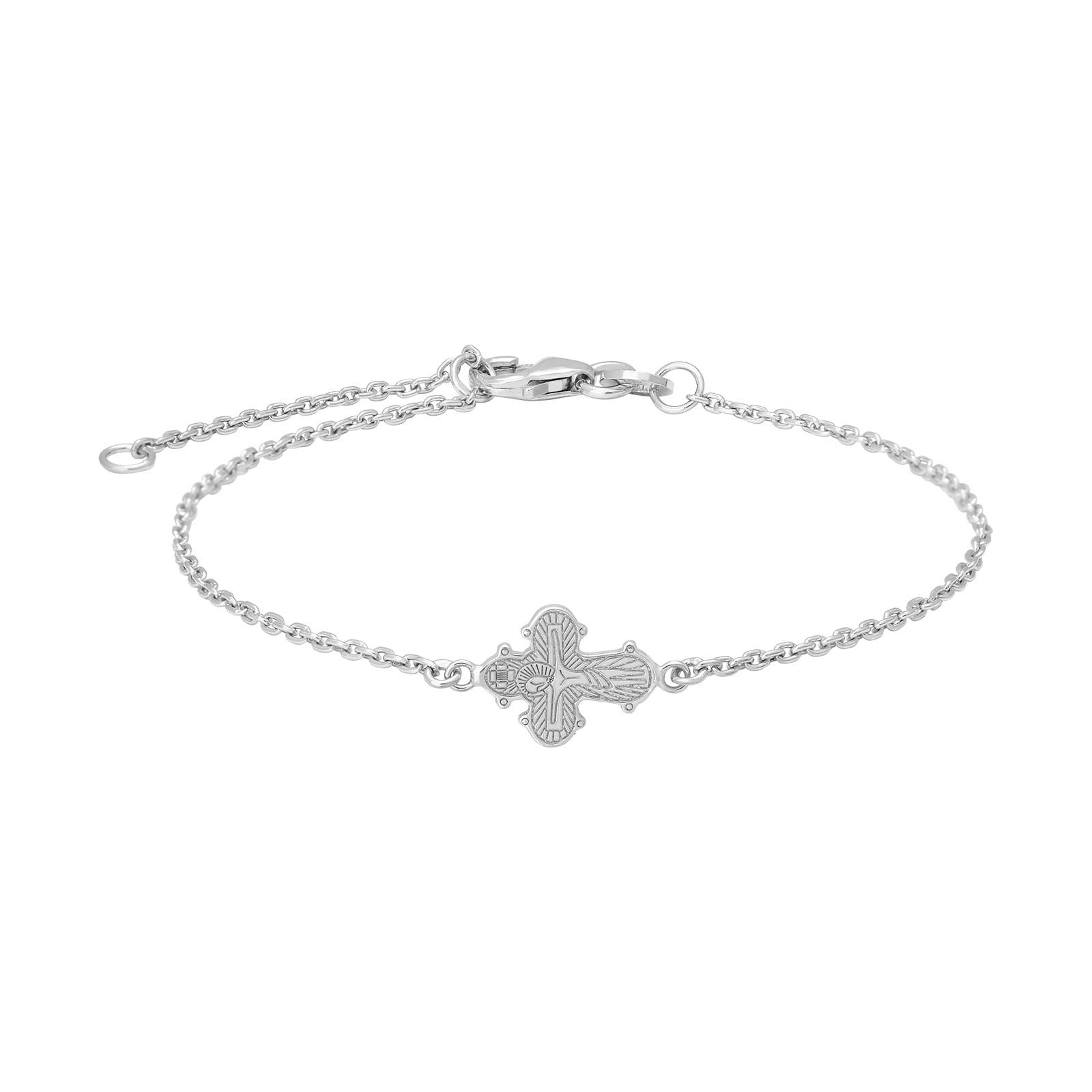 80250750900_10 Rhodinerat silverarmband dagmarkors - Bild 1