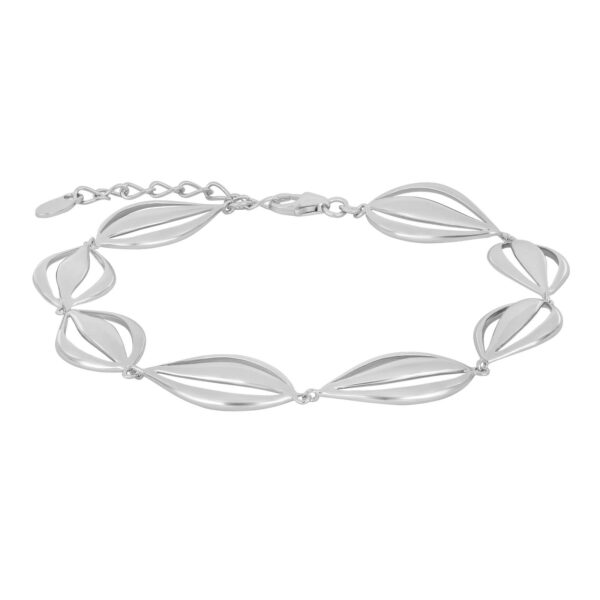 Rodierat silverarmband