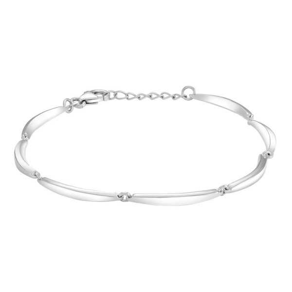 Rhod. silverarmband banan